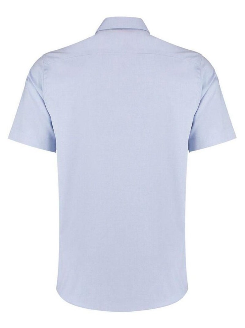 Kustom Kit - Chemise à manches courtes Bleu clair - Kiabi