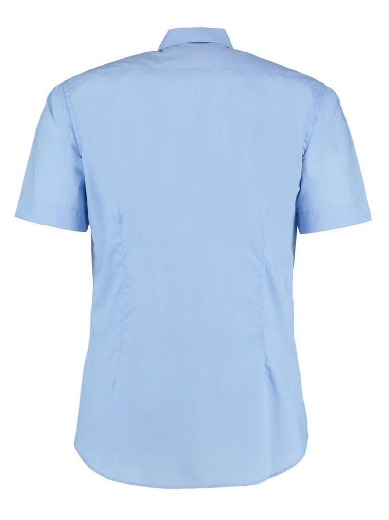 Kustom Kit - Chemise à manches courtes Bleu clair - Kiabi