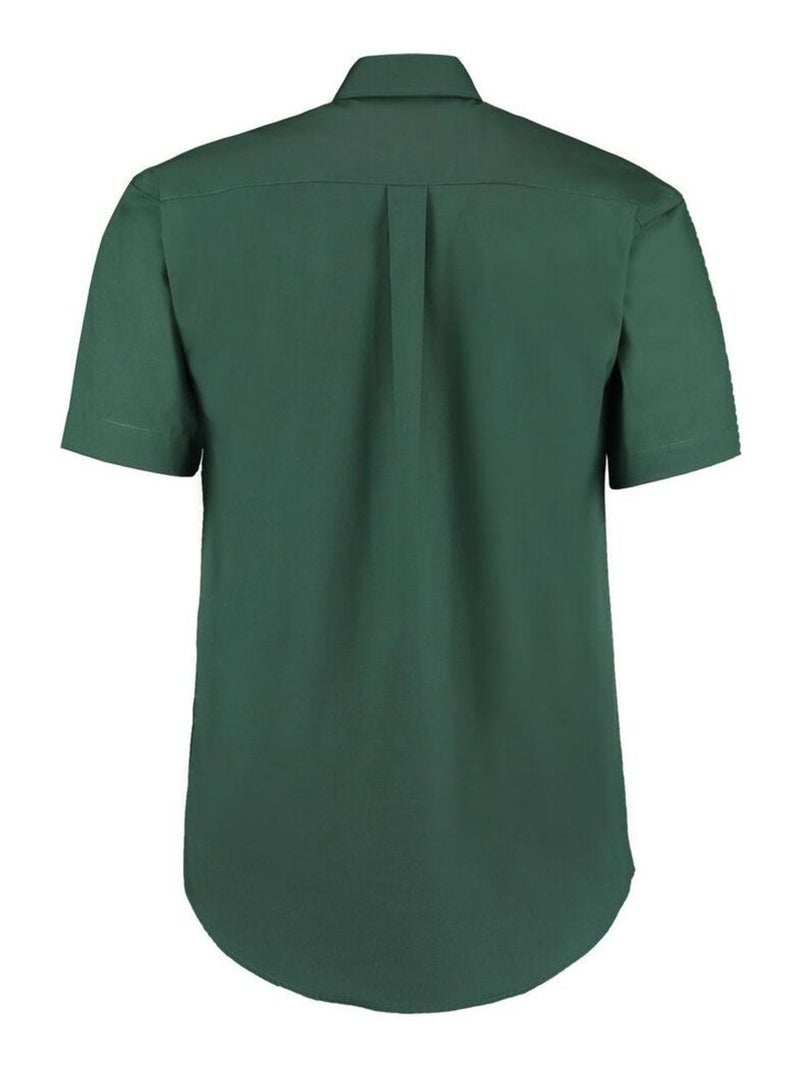 Kustom Kit - Chemise à manches courtes Vert bouteille - Kiabi