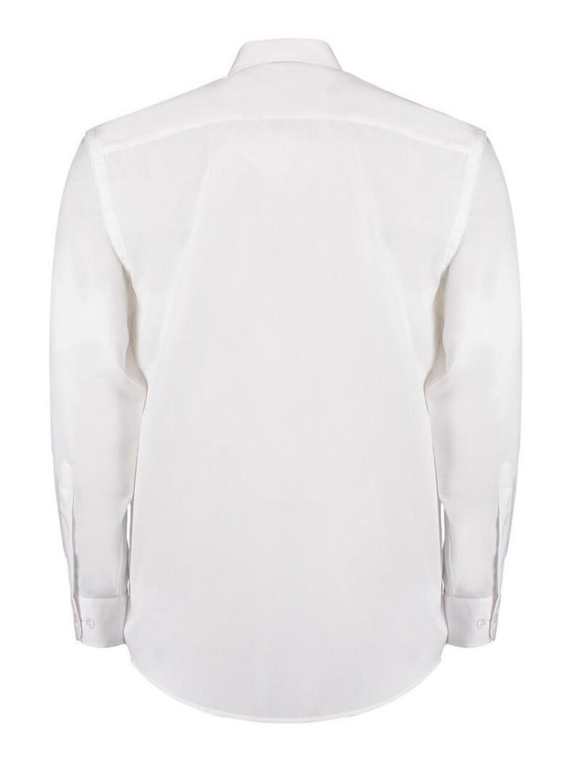 Kustom Kit - Chemise à manches longues Blanc - Kiabi
