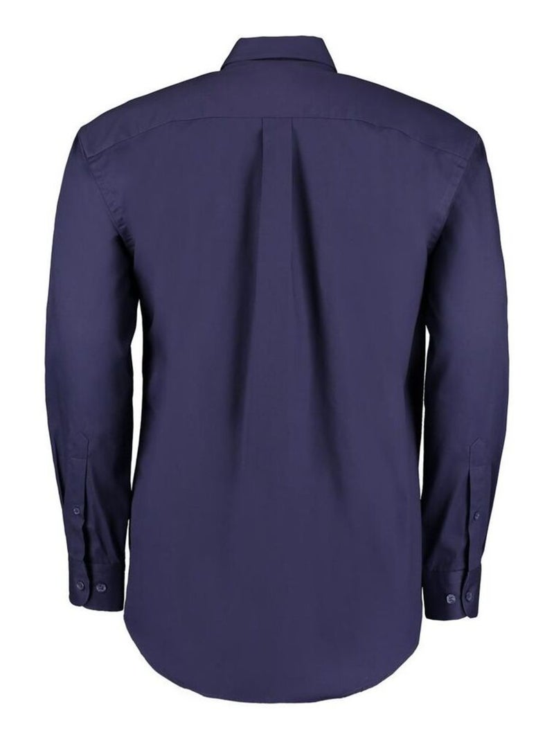 Kustom Kit - Chemise à manches longues Bleu nuit - Kiabi