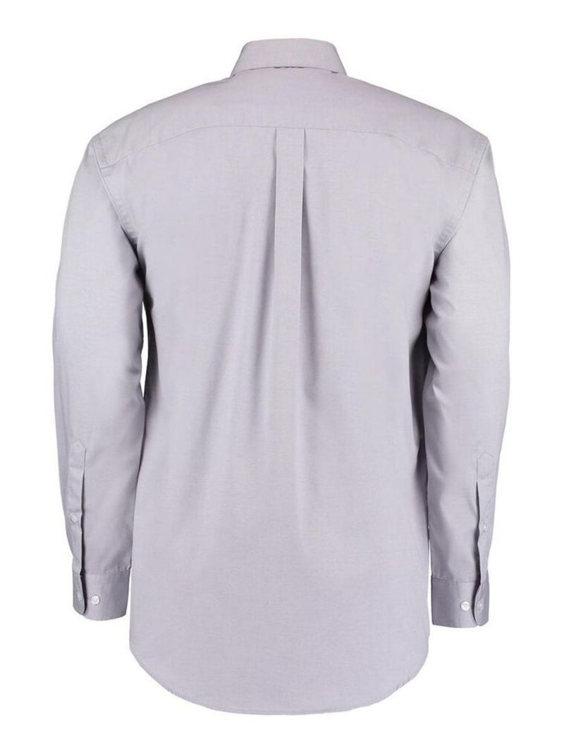 Kustom Kit - Chemise à manches longues Gris perle - Kiabi