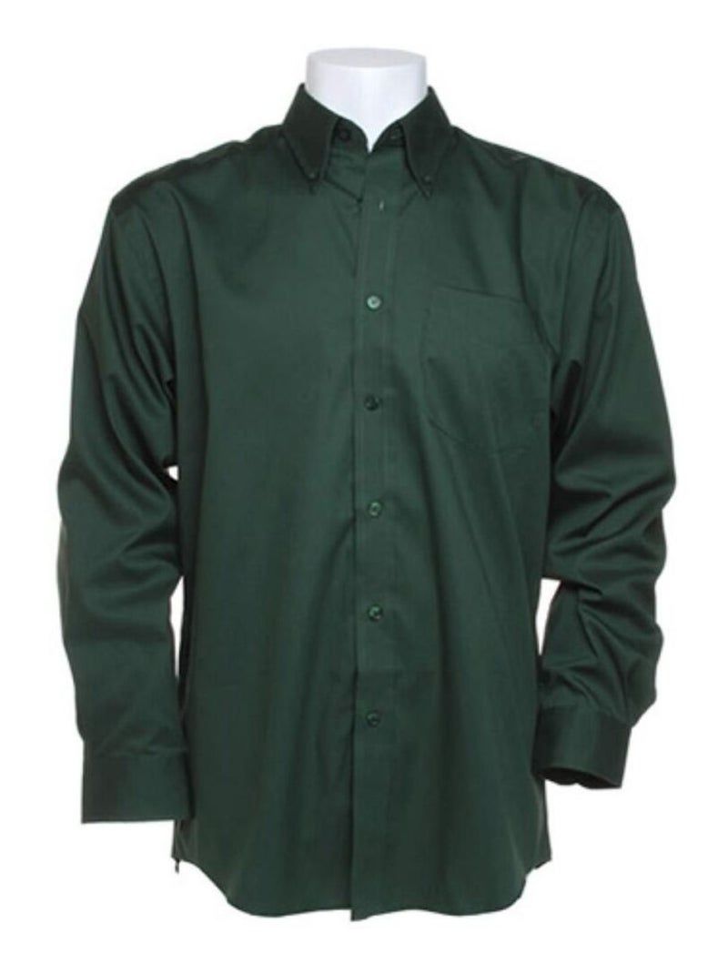 Kustom Kit - Chemise à manches longues Vert bouteille - Kiabi