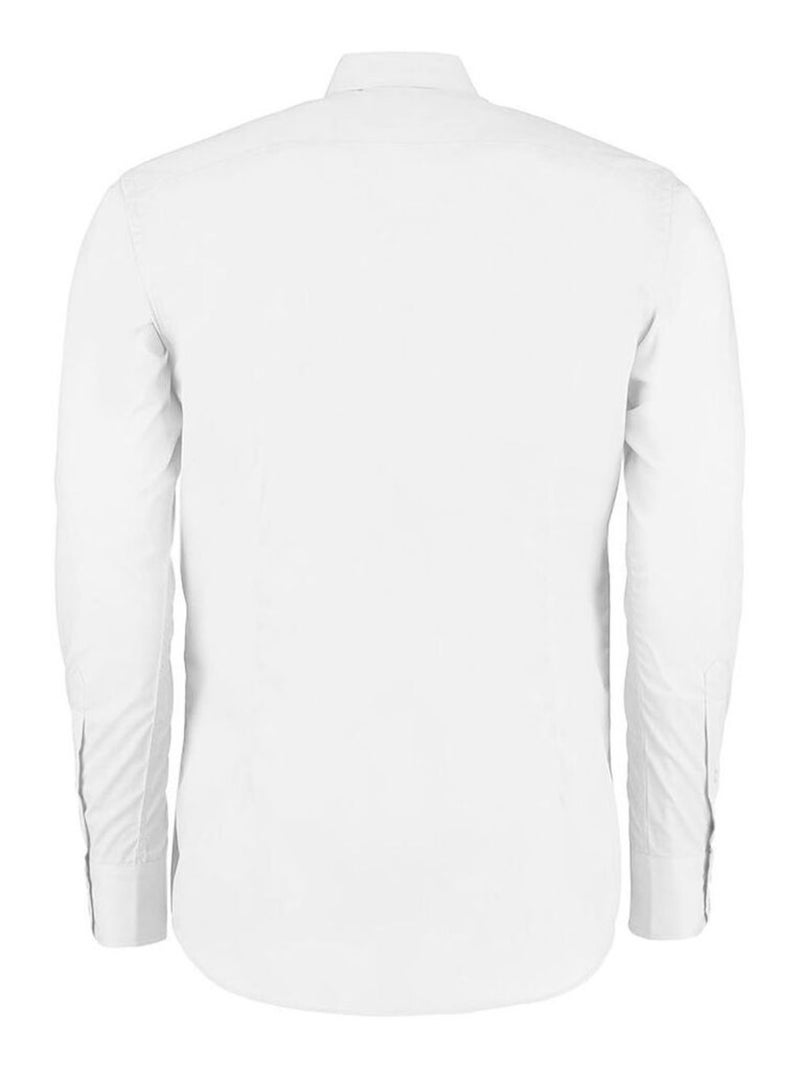 Kustom Kit - Chemise coupe cintrée à manches longues Blanc - Kiabi