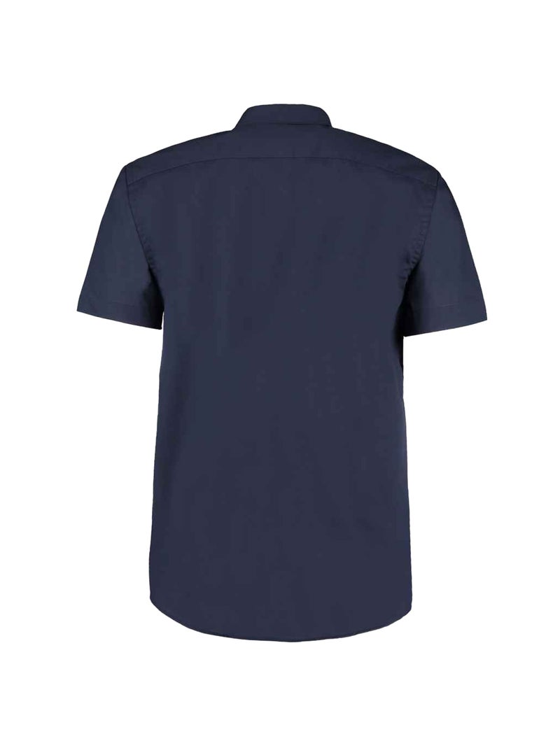 Kustom Kit - Chemise manches courtes commerce Bleu foncé - Kiabi