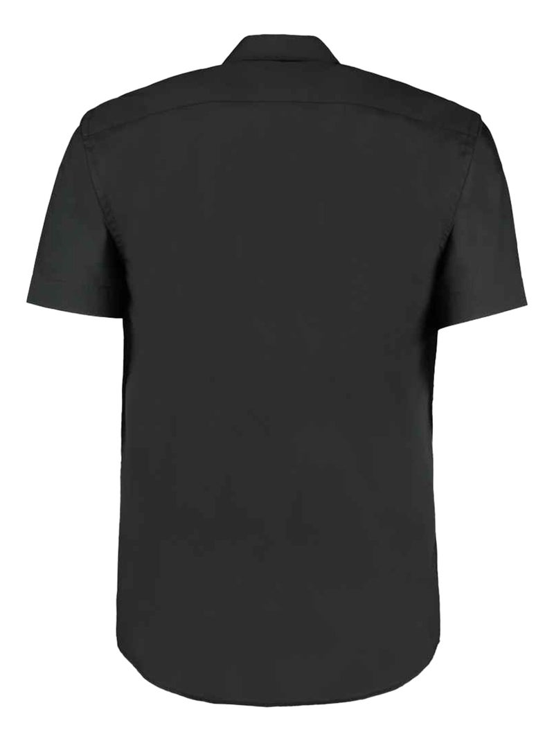 Kustom Kit - Chemise manches courtes commerce Noir - Kiabi