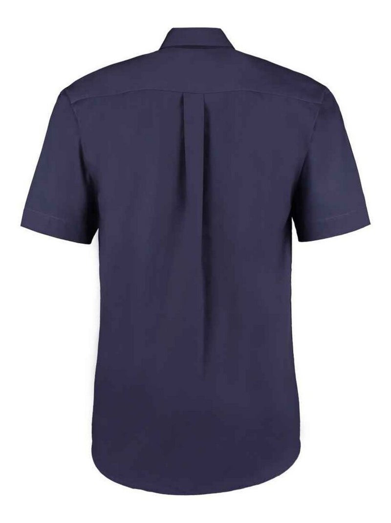 Kustom Kit - Chemise manches courtes PREMIUM Bleu nuit - Kiabi