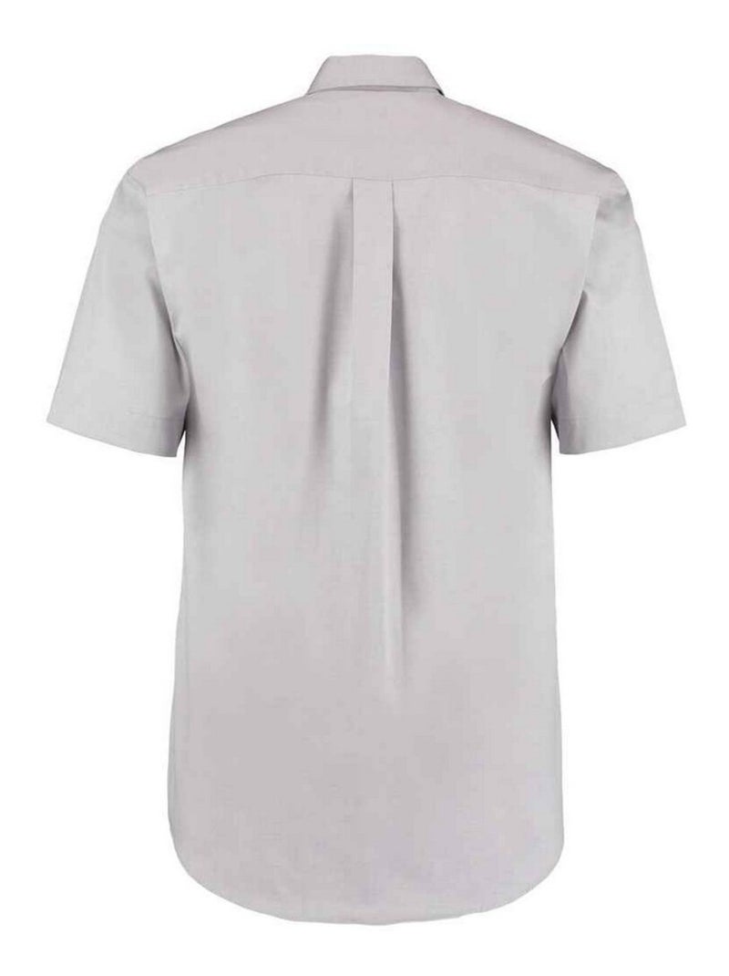 Kustom Kit - Chemise manches courtes PREMIUM Gris Argenté - Kiabi