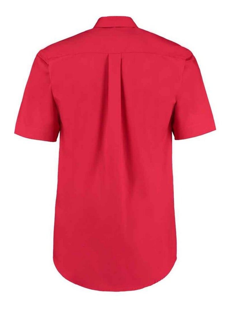 Kustom Kit - Chemise manches courtes PREMIUM Rouge - Kiabi