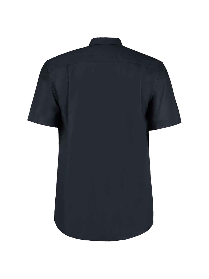 Kustom Kit - Chemise manches courtes travail Bleu marine - Kiabi