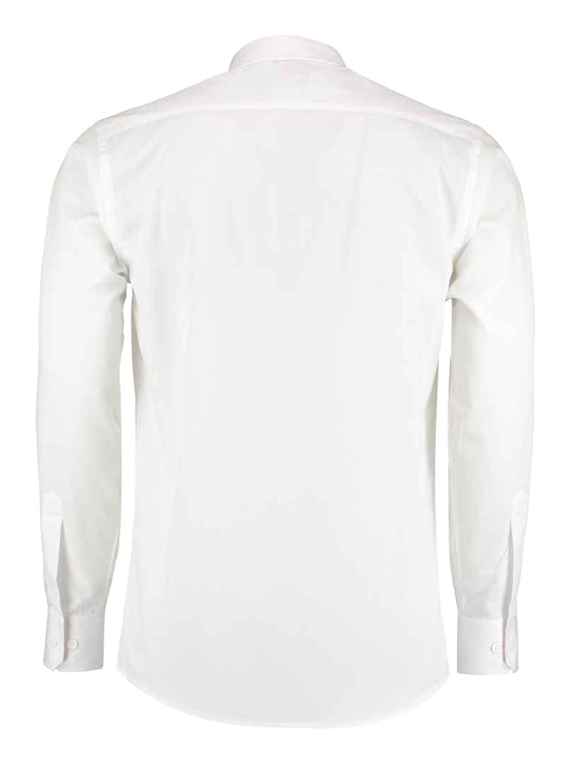 Kustom Kit - Chemise manches longues Blanc - Kiabi