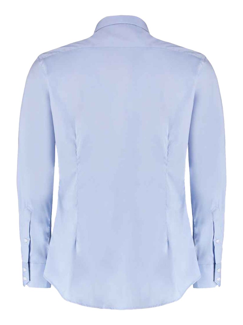 Kustom Kit - Chemise manches longues Bleu clair - Kiabi