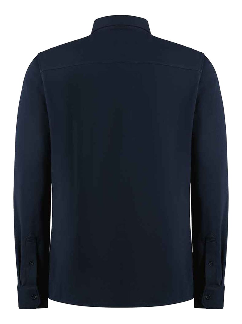 Kustom Kit - Chemise manches longues Bleu marine - Kiabi