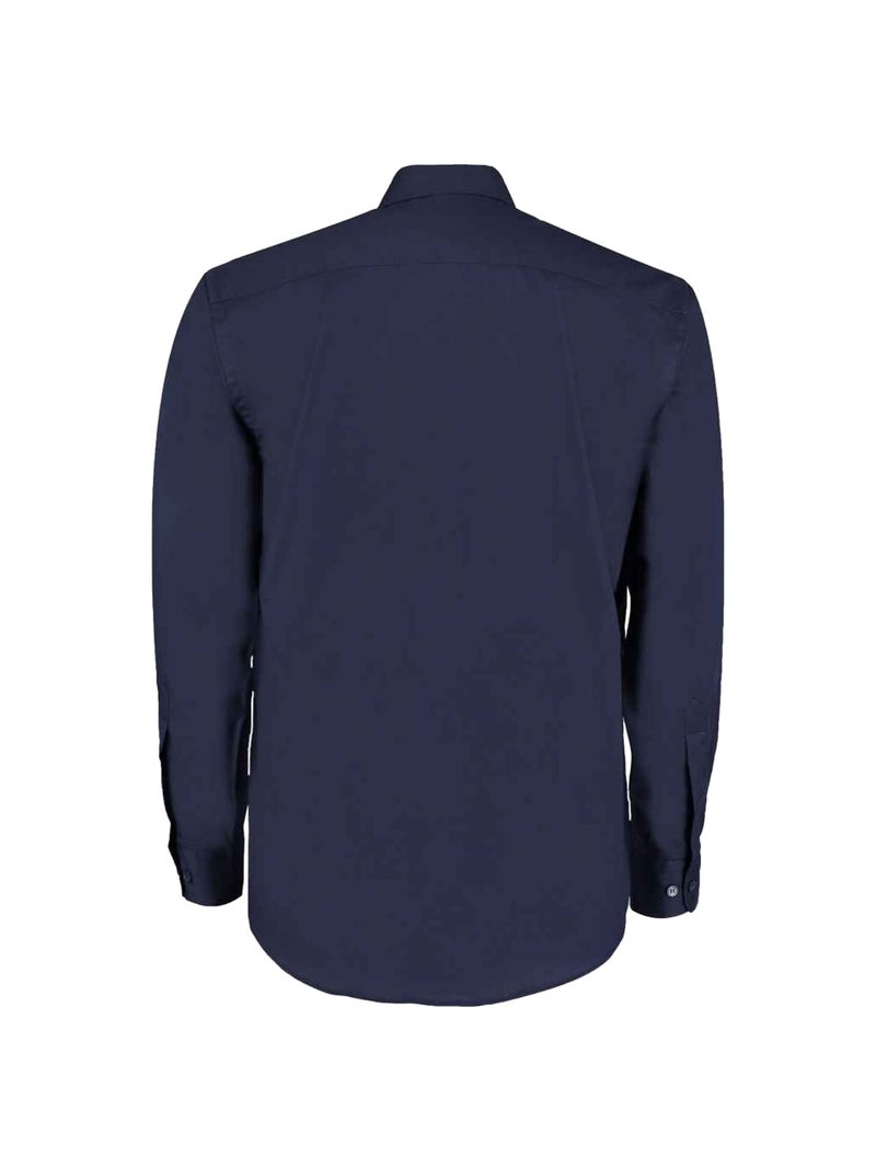 Kustom Kit - Chemise manches longues commerce Bleu foncé - Kiabi