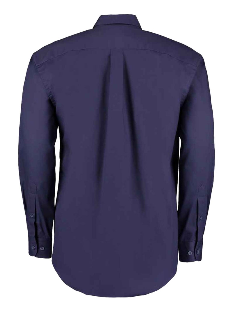 Kustom Kit - Chemise manches longues PREMIUM Bleu nuit - Kiabi