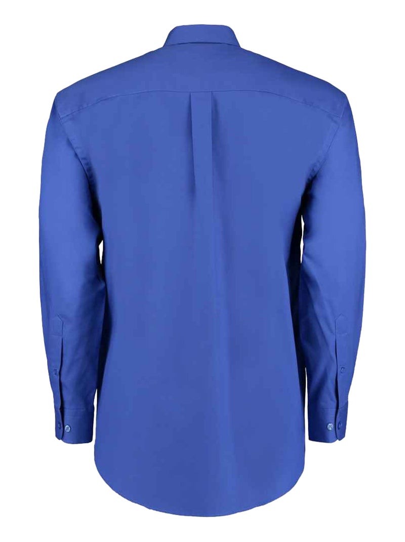 Kustom Kit - Chemise manches longues PREMIUM Bleu roi - Kiabi