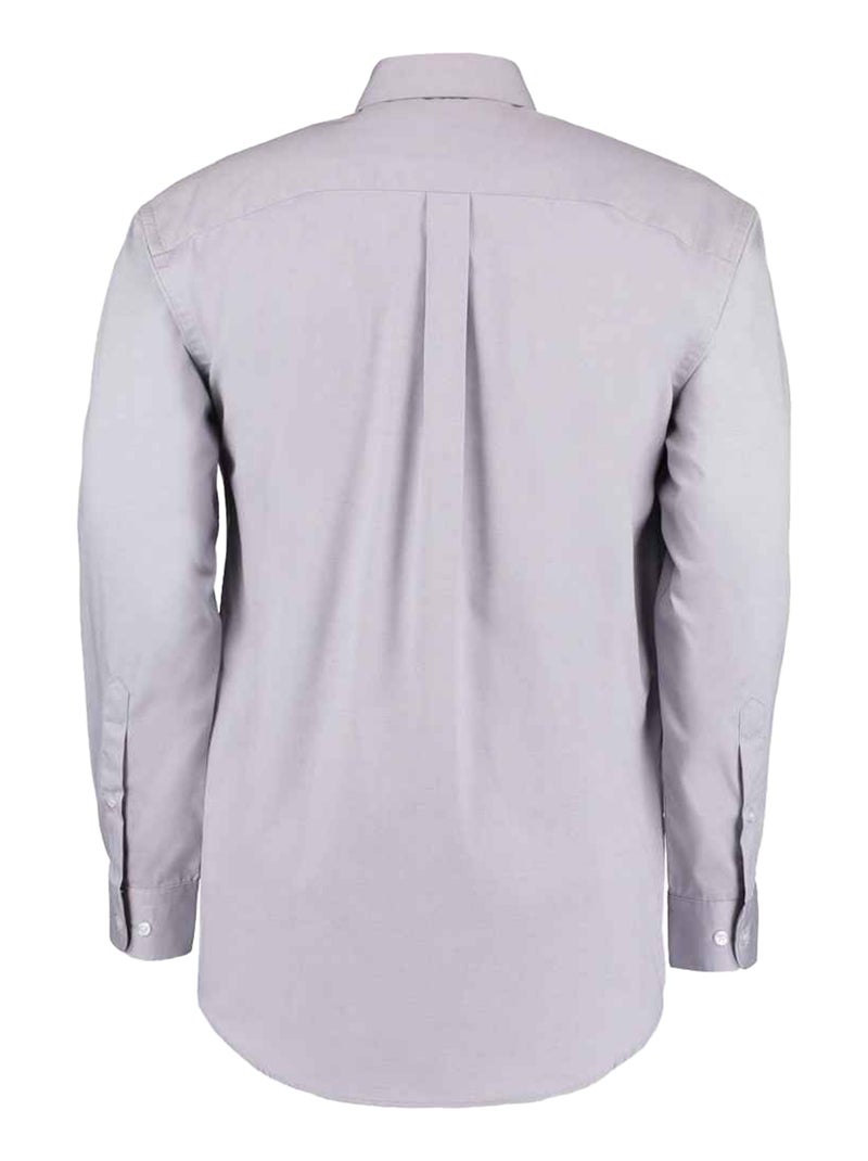 Kustom Kit - Chemise manches longues PREMIUM Gris tourterelle - Kiabi