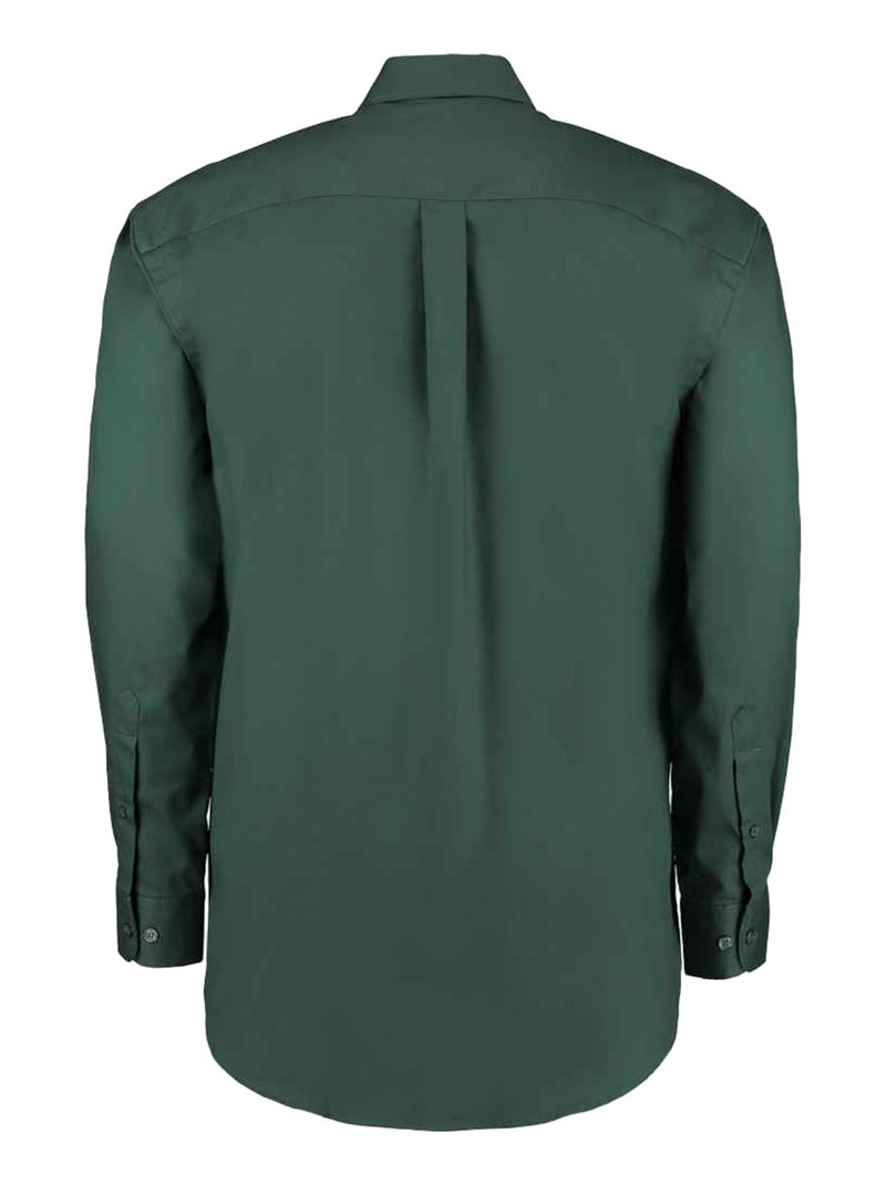 Kustom Kit - Chemise manches longues PREMIUM Vert bouteille - Kiabi