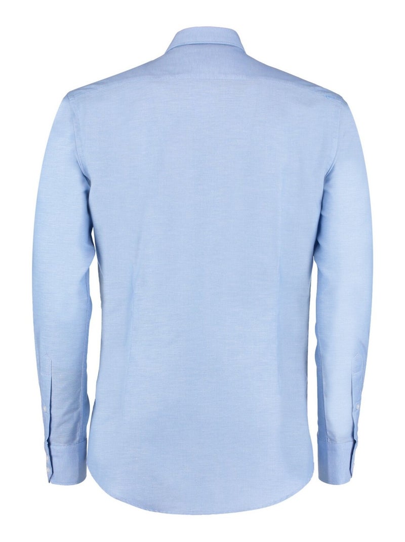 Kustom Kit - Chemise manches longues travail Bleu clair - Kiabi