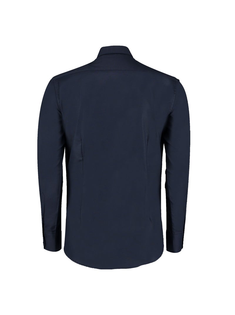 Kustom Kit - Chemise manches longues travail Bleu marine - Kiabi