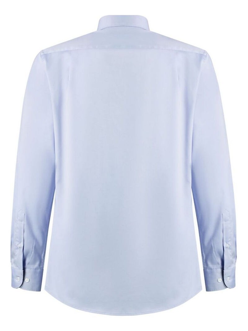 Kustom Kit - Chemise motif/style Contrasté PREMIUM Bleu Bleu - Kiabi