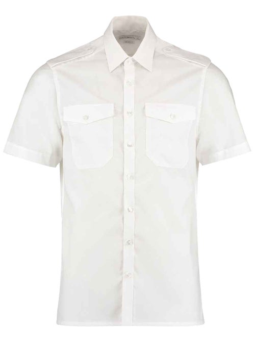 Kustom Kit - Chemise pilote manches courtes - Kiabi