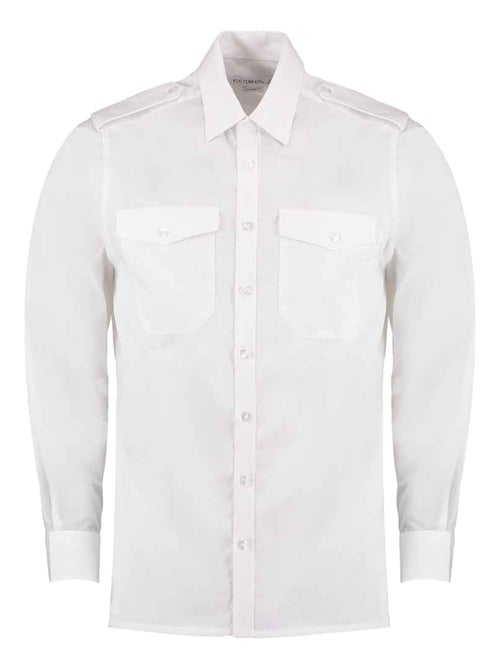 Kustom Kit - Chemise pilote manches longues - Kiabi