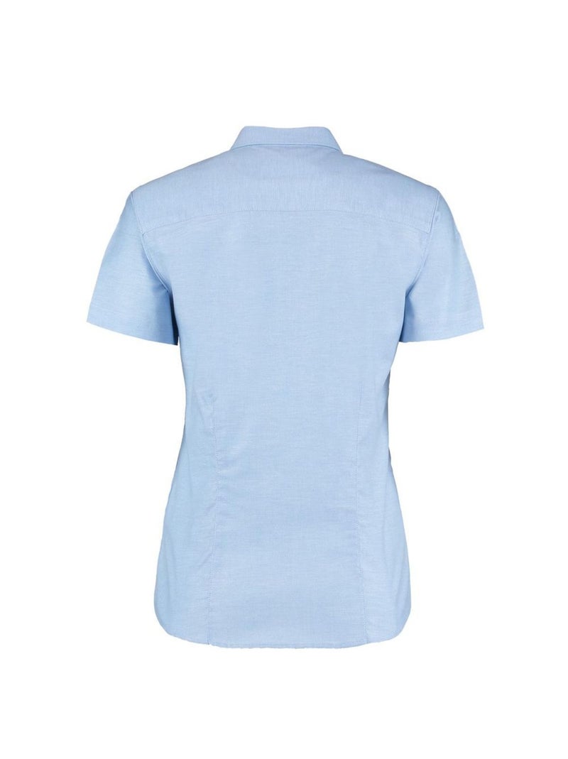Kustom Kit - Chemisier à manches courtes Bleu clair - Kiabi