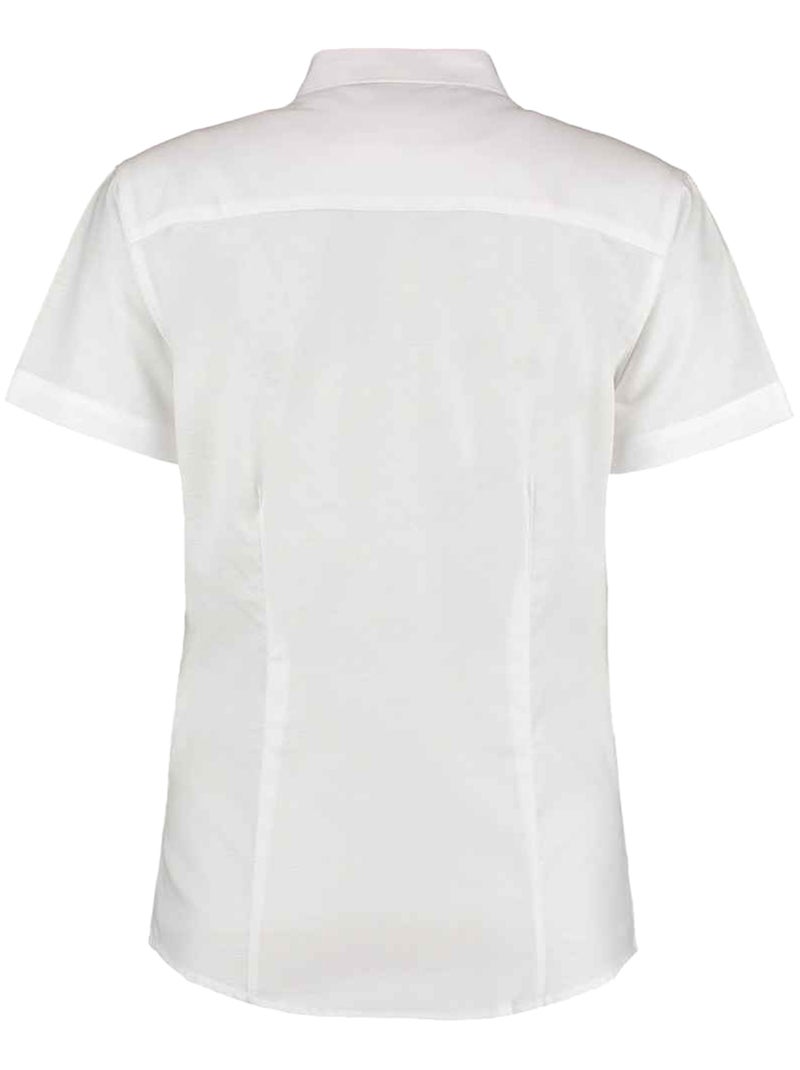 Kustom Kit - Chemisier manches courtes Blanc - Kiabi
