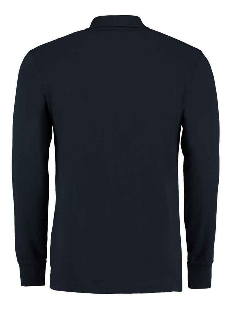 Kustom Kit - Polo manches longues Bleu marine - Kiabi