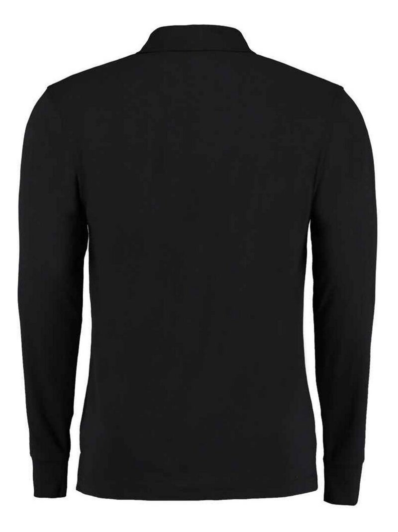 Kustom Kit - Polo manches longues Noir - Kiabi