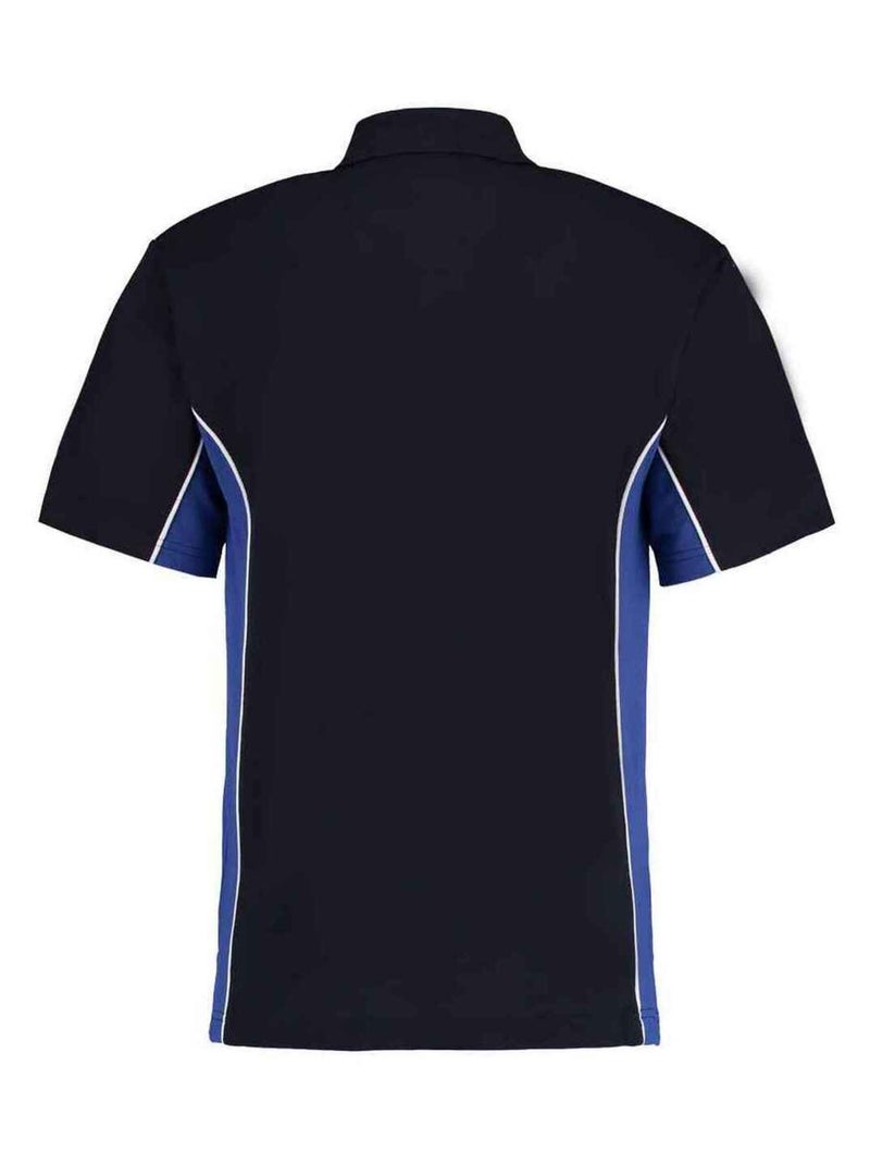 Kustom Kit - Polo motif/style Jogging Bleu marine - Kiabi
