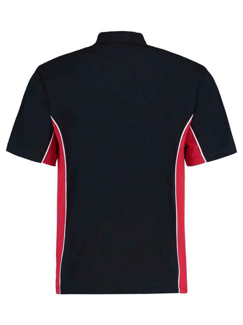 Kustom Kit - Polo motif/style Jogging Noir Bleu marine - Kiabi
