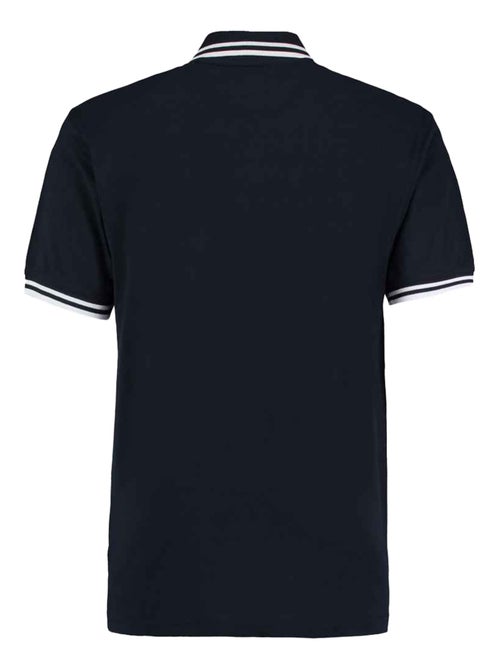 Kustom Kit - Polo motif/style rayure contrastée sur bord - Kiabi
