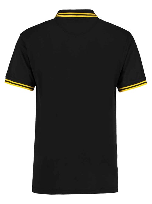 Kustom Kit - Polo motif/style rayure contrastée sur bord - Kiabi