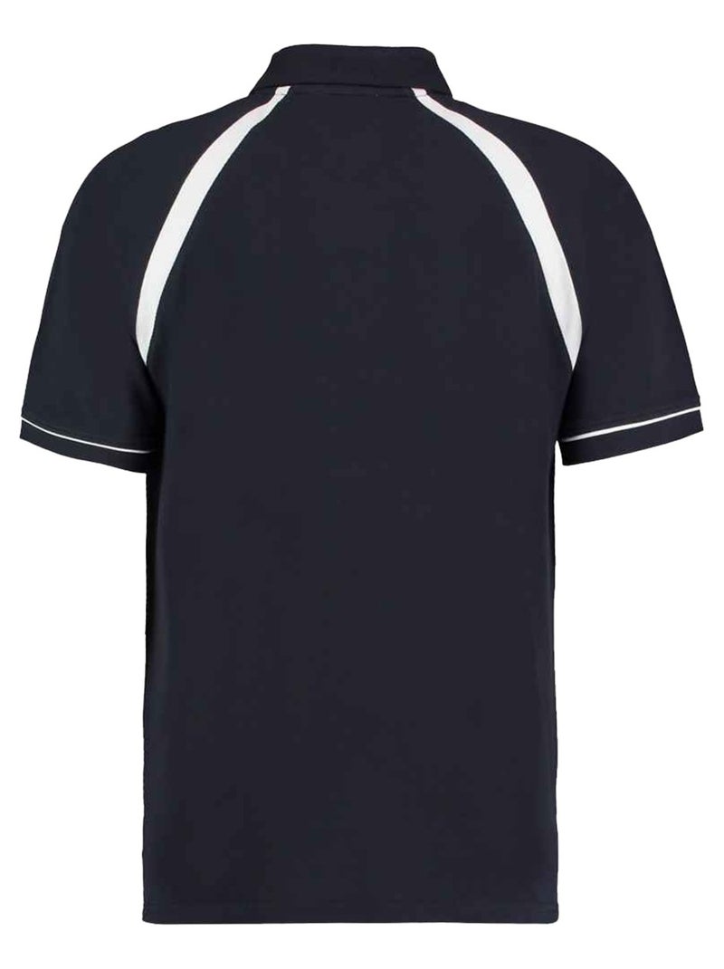 Kustom Kit - Polo OAK HILL Bleu Bleu marine Blanc - Kiabi