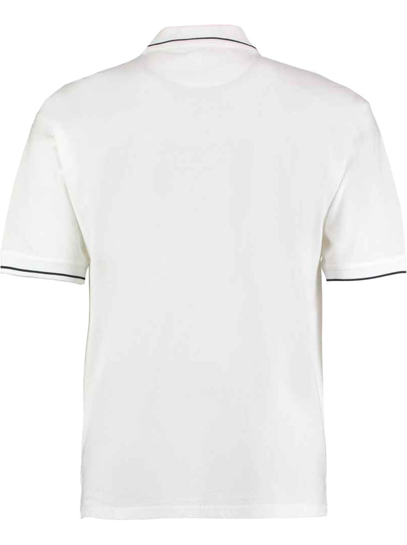 Kustom Kit - Polo ST MELLION Blanc Bleu - Kiabi