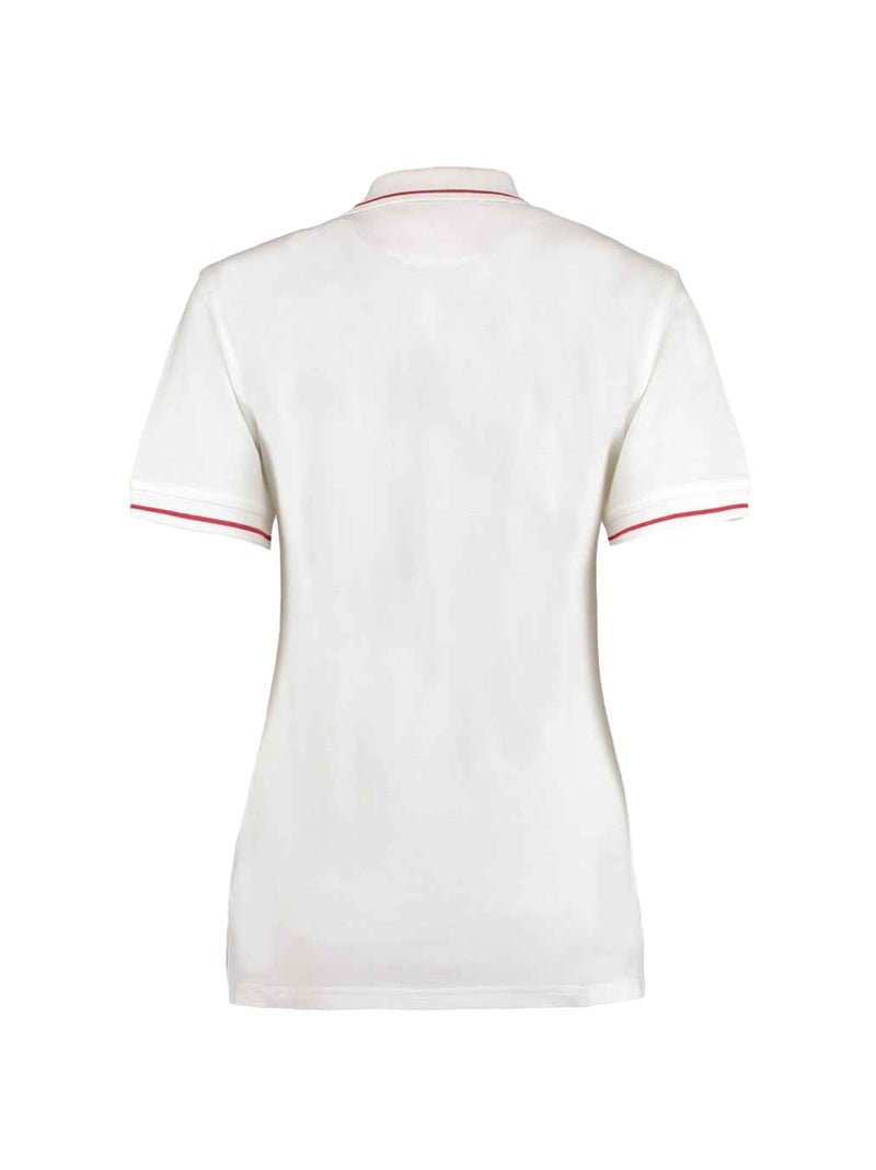 Kustom Kit - Polo ST MELLION Blanc/Rouge - Kiabi