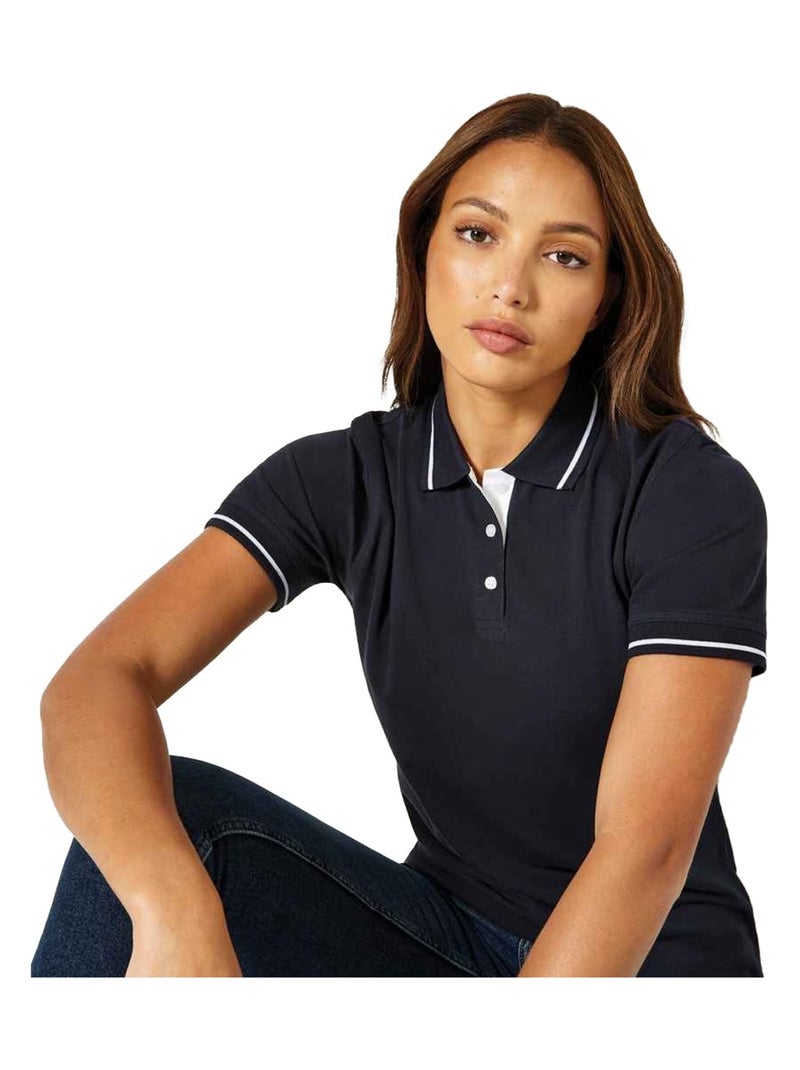 Kustom Kit - Polo ST MELLION Bleu Bleu marine Blanc - Kiabi