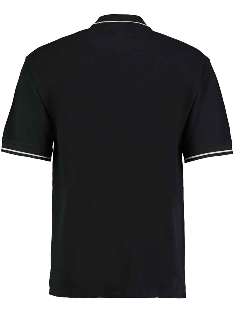 Kustom Kit - Polo ST MELLION Noir Blanc - Kiabi