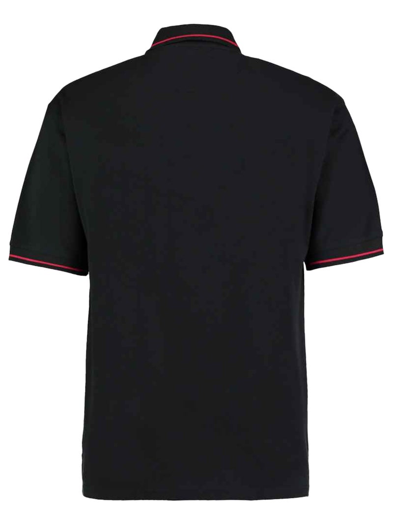 Kustom Kit - Polo ST MELLION Noir Rouge - Kiabi