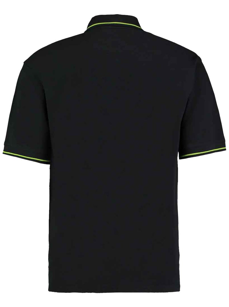 Kustom Kit - Polo ST MELLION Noir Vert - Kiabi