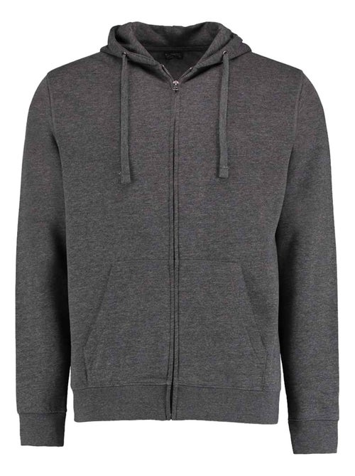 Kustom Kit - Sweat à capuche motif/style Zippé - Kiabi