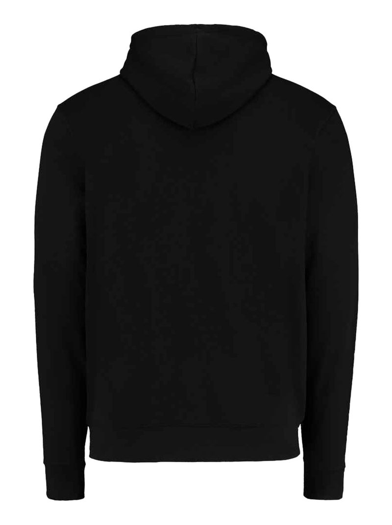 Kustom Kit - Sweat à capuche motif/style Zippé Noir - Kiabi