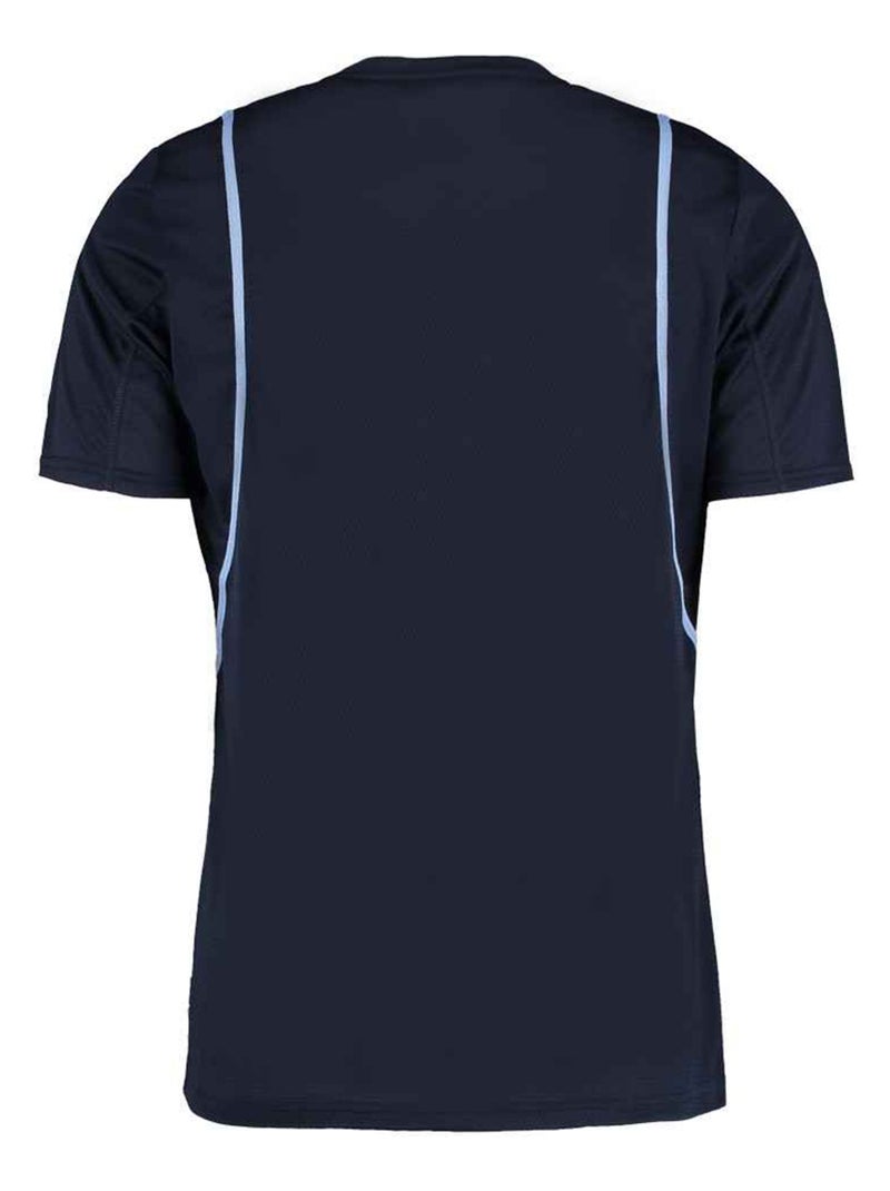 Kustom Kit - T-shirt motif/style Contrasté Bleu Bleu - Kiabi