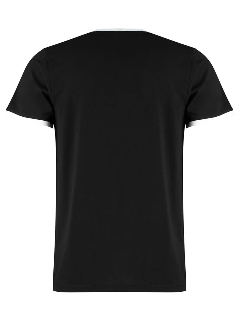 Kustom Kit - T-shirt Noir Blanc - Kiabi