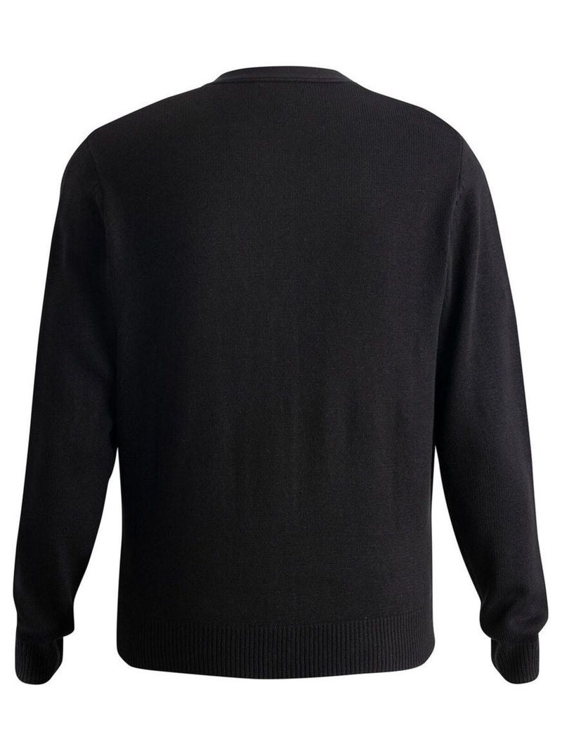 Kustom Kit Cardigan à col en V pour femmes / Tricots pour dames Noir - Kiabi