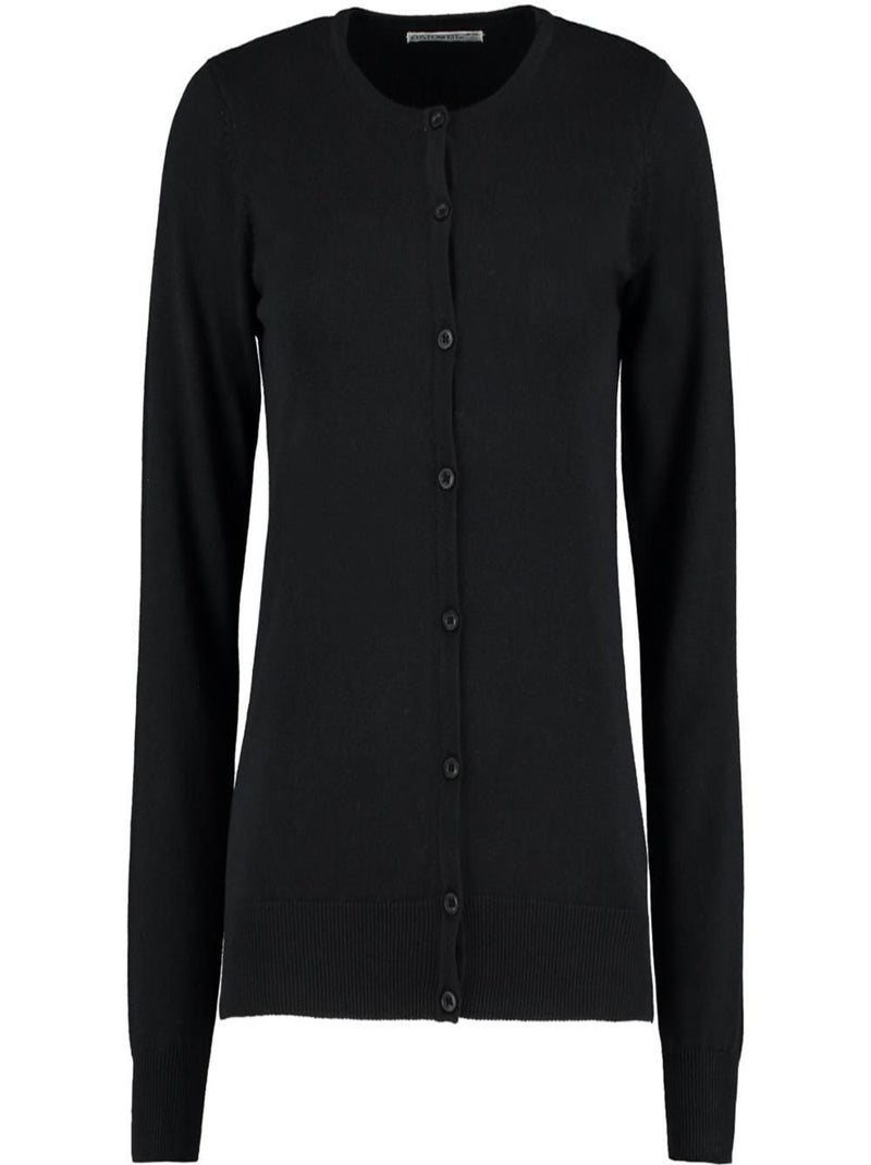 Kustom Kit Cardigan à col rond pour femmes / Tricot pour dames Noir - Kiabi