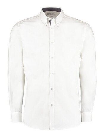 Kustom Kit Chemise à manches longues en popeline taillée, Femmes/Dames