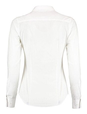 Kustom Kit Chemise à manches longues en popeline taillée, Femmes/Dames